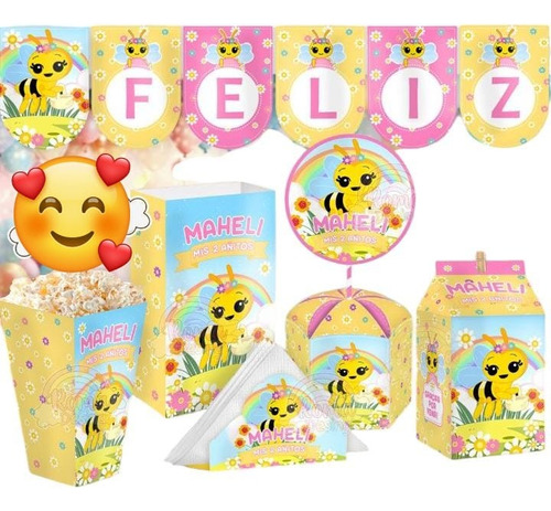 Souvenirs Cajita Mil Box De La Abejita En Rosa X 10