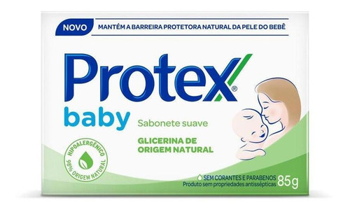 Sabonete Em Barra Protex Baby Suave Glicerina Natural 85g