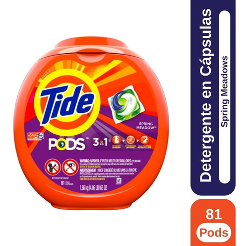 Tide Detergente Capsulas Pods Sm 81 Ct 