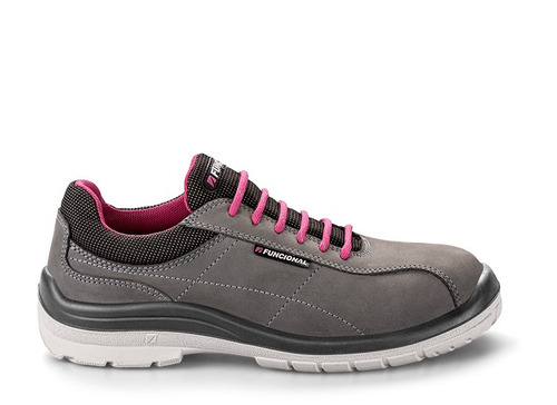 Zapatilla Zapato Seguridad Mujer Funcional Bali Gray Gris 38