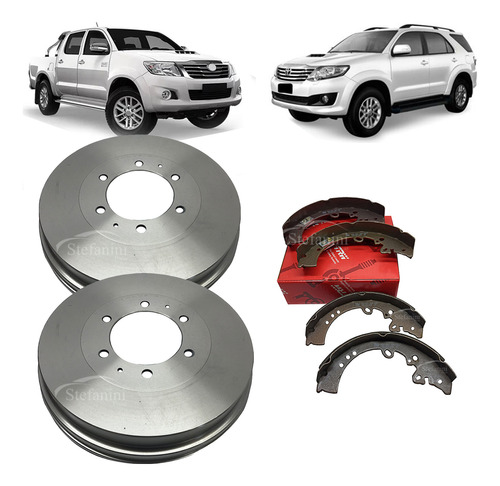 Kit Sapata Tambor Freio Tras Hilux Sw4 3.0 16v 2005 A 2012