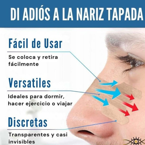 Tiras Nasales Respira Mejor Tamaño 42mm X 13,5 Mm S