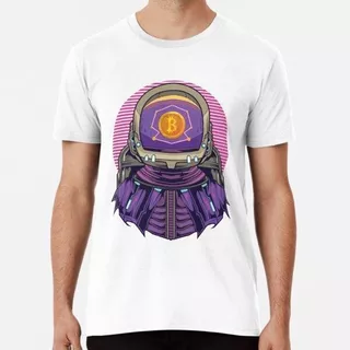 Remera Bitcoin Btc Vaporwave Aesthetic Astronaut In Space Al