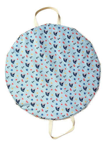 Playmat De Juego Para Bebés Impermeable Y Acolchada Bolso Marino