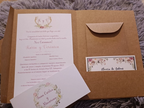 20 Invitaciones De Matrimonio U Otro Evento, Creación Ina