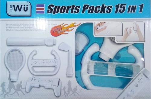 Pack Sport Accesorios Para Wii 15 En 1 Consola Juegos