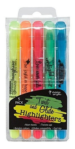 Twist And Glide Gel Rotuladores De La Biblia, 5 Regalos Pc S