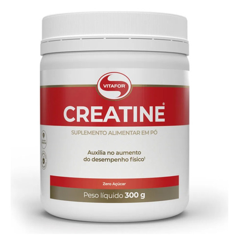 Creatine Monohidratada 300g Creatina 100 Doses 100% Vitafor 