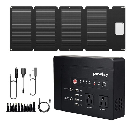 Powkey Energia Portatil 200 Kits Panel Solar Bateria Mah