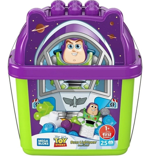 Mega Bloks Cubetas Disney Buzz Lightyear Original Mattel