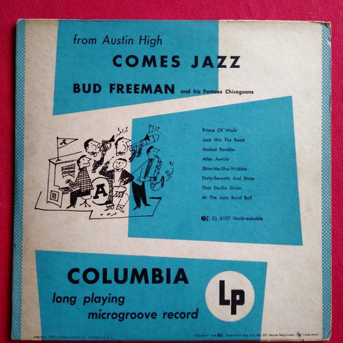 Comes Jazz Bud Freeman Lp 10' 1a Ed Usa 1950 No Cd Muy Bueno