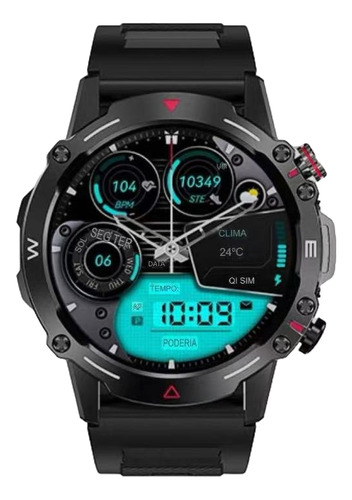 Smartwatch Svs Sh-v35 Aço Inox Dlc Bluetooth Gps