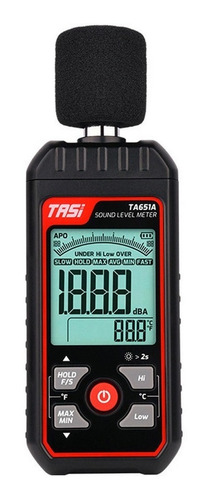 Decibelimetro Digital Medidor Sonido Dba Temperatura Tasi