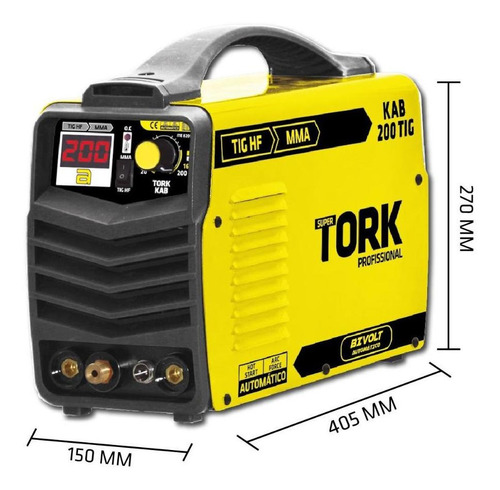 Inversora De Solda 2 Em 1 Tig/mma 200a Bivolt Tork-ite8200