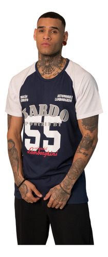 Remera Masculina Hombre Bardo 55 Algodon Marino 