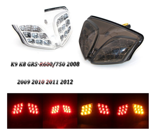 Para Para Suzuki K9/k8/grs-r600/750 2008-2012 Rear Taillight