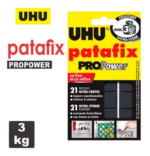 Uhu Patafix Propower Masilla Adhesiva Soporta 3 Kilos