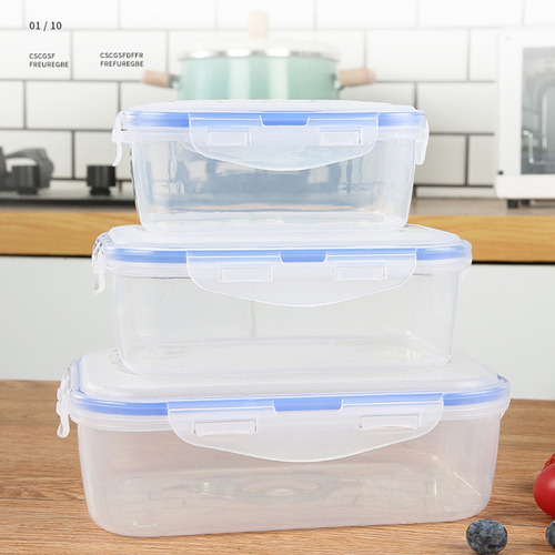 Fiambrera De Plástico Para Niños, 3 Unidades, Caja Bento, Al