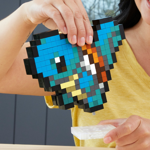 Brinquedo de construção Mega Pokémon Squirtle Pixel Número de peças 367