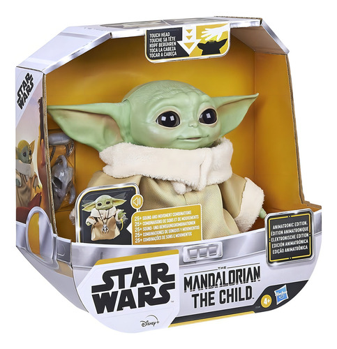 Boneco Eletronico Baby Yoda The Child Star Wars Hasbro F1119