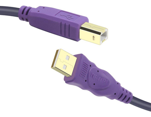 Cable De Impresora Wawpi 25 Pies, Cable Usb 2.0 A-macho A B-