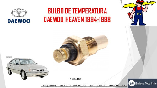 Bulbo Temperatura Daewoo Pointer 1.5cc 1995-1998 