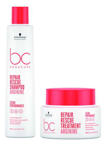 Schwarzkopf Bc Repair Rescue Shampoo E Mascara Arginine