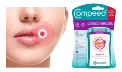 Parche Apósito Curativo Discreto Compeed Para Herpes Labial 