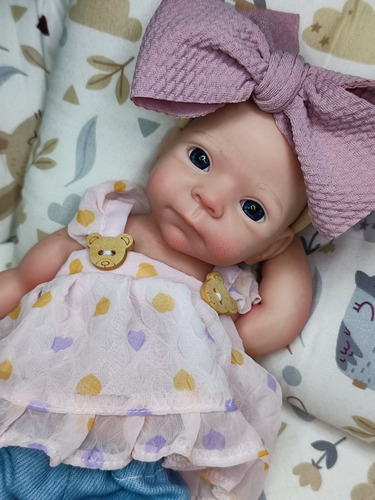 Bebe Reborn Emma Silicona Sólida Suave Flexible