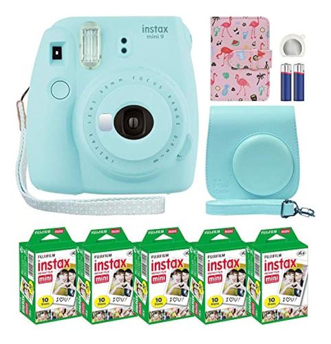 Cámara Instantánea Fujifilm Instax Mini 9, Color Azul Hielo