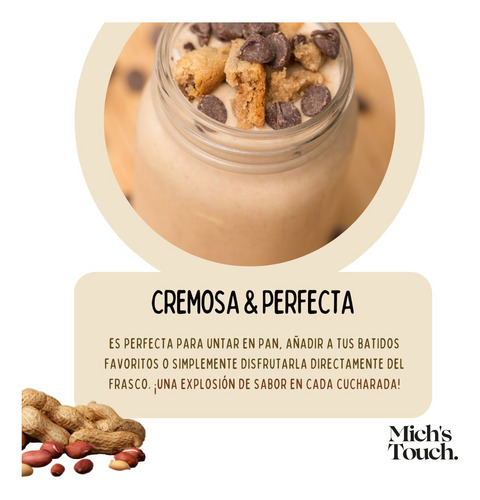 Crema De Cacahuate Sin Azúcar 100% Natural 250grs