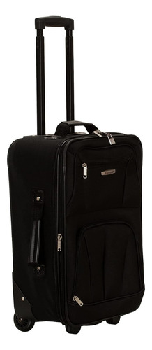 Maleta De Viaje 2 Ruedas Con Equipaje Mano Color Negro 2 Pz