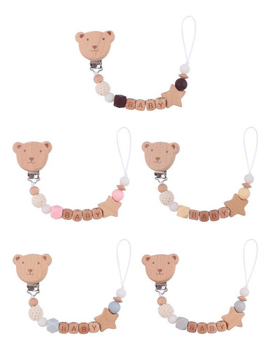 Cadena Para Chupetes Con Nombre Personalizado, Clip Para Chu