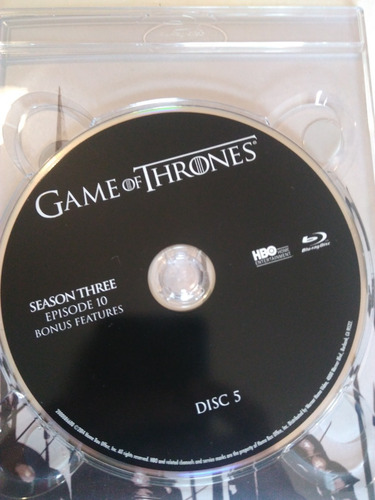 Game Of Thrones - Temporada 3 (bluray) (Usado)