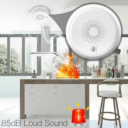 Imagen 10 de 10 de Sensor Humo Zigbee 85db App Tuya / Smartlife / Ewelink
