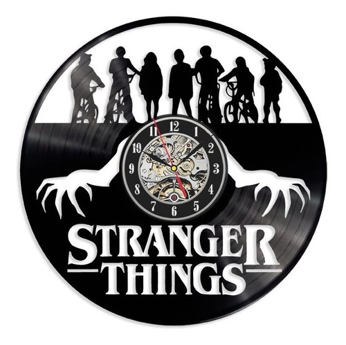 Reloj Stranger Things Vinilo Retro Ideal Regalo. 