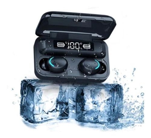 Imagen 1 de 4 de Audífonos Inalámbricos F9 5c Tws Bluetooth 5.0 + Powerbank