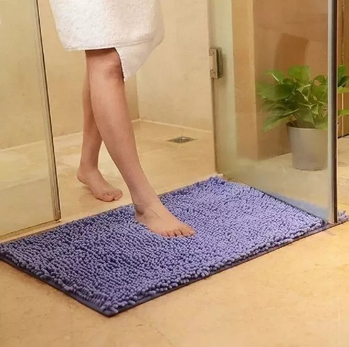 Alfombra Microfibra Antideslizante Absorbente 60x40 Gruesa