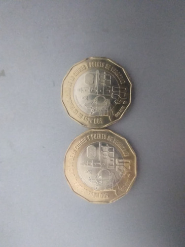 Monedas 500 Años De La Fundación De La Ciudad De Veracruz