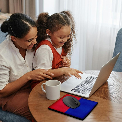 3drose Mouse Pad Flag De Haití - Azul Marino Oscuro Y Rojo C