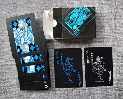 Baralho preto Baralho Black A Prova De Agua Jogo De Cartas Detalhes  Vermelho 54 Cartas Poker Mágica - Escorrega o Preço