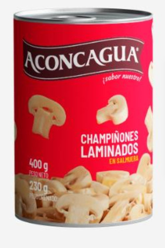 24 Und Champiñon Laminados 400 Gr Marca Aconcagua