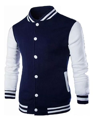 Calidad Chaqueta Beisbolera Buzo Deportivo Hombre Algodon