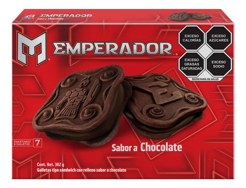 3 Pzs Gamesa Galletas Chocolate Emperador 382gr