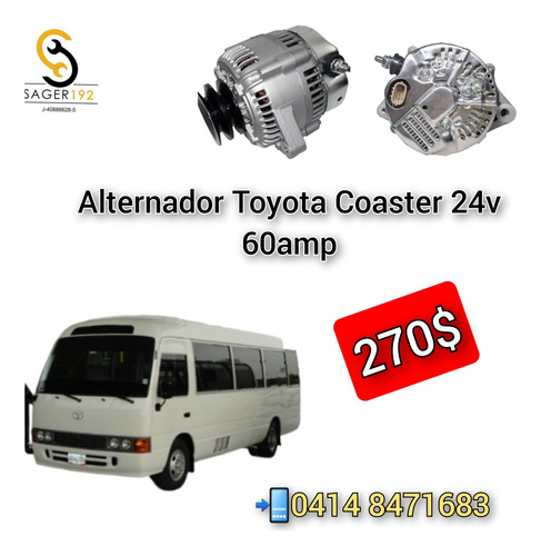 Alternador Toyota Coaster 24v 60amp