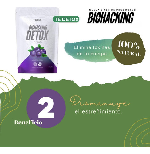 Té Detox De Arándano - Biohacking Evo Health 8g
