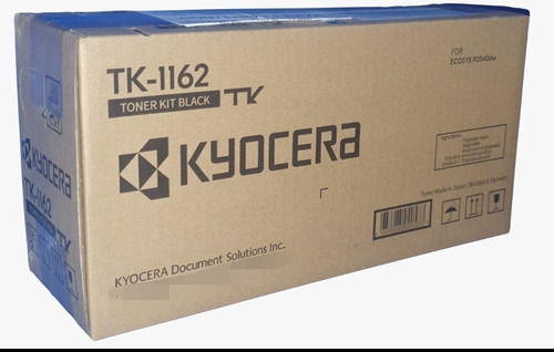 Kit 2 Toner Negro Kyocera Tk-1162 Original Ecosys P2040dw