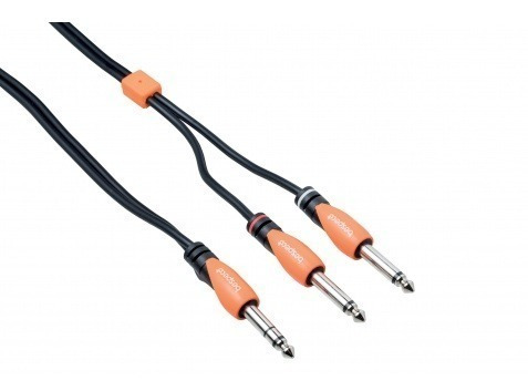 Imagen 4 de 10 de Cable Plug Stereo A 2 Plug Mono 5 Metros Bespeco Slys2j500