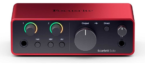 Focusrite Scarlett Solo 4th Gen Interfaz De Audio