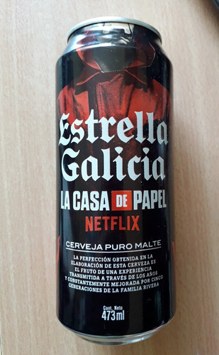 Lata Cerveza La Casa De Papel Estrella Galicia Vacia Ed Espe